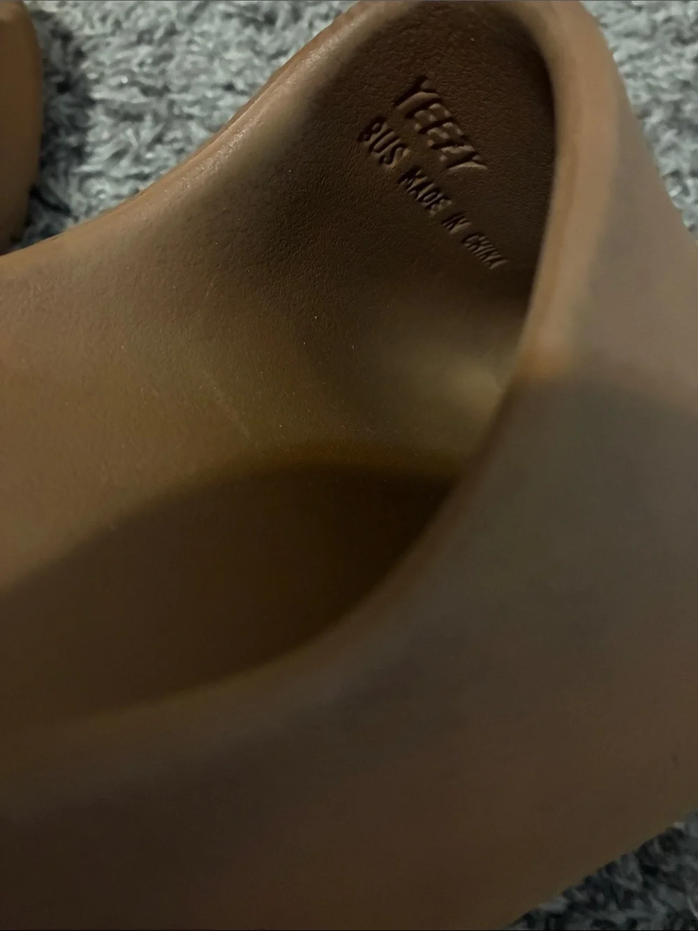 Brown Yeezy slides